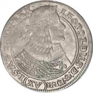 Leopold I. (1657-1705), XV kr. 1662 G-H, Vratislav-Hübner, Hol.62.3,1 avers / rv. var.