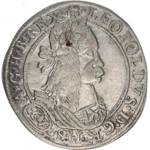 Leopold I. (1657-1705), XV kr. 1663, Štýrsko-Graz Hol. 63.1.3 var. A R