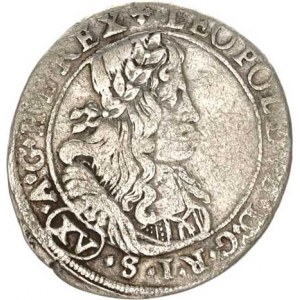 Leopold I. (1657-1705), XV kr. 1664 L, Štýrsko-Graz Hol. 64.5,1 / 64.4.1 - hybridn