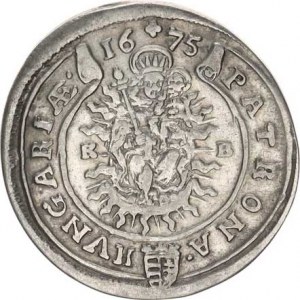 Leopold I. (1657-1705), XV kr. 1675 KB Hol.75.1,1 5,921 g
