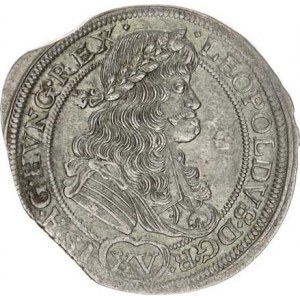 Leopold I. (1657-1705), XV kr. 1675 NB - LM Hol.75.1,2 RR, kraj. stř.