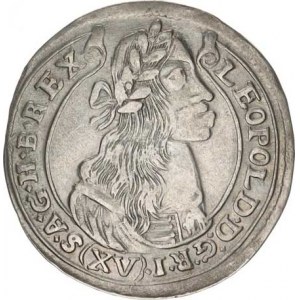 Leopold I. (1657-1705), XV kr. 1677 KB Hol.77.1.1