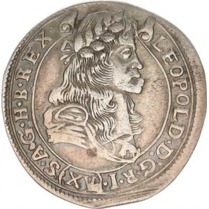 Leopold I. (1657-1705), XV kr. 1683 KB Hol.83.1,1, mír. kraj. stř.