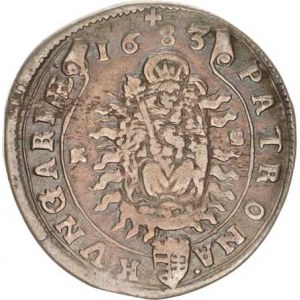 Leopold I. (1657-1705), XV kr. 1683 KB Hol.83.1,1, mír. kraj. stř.
