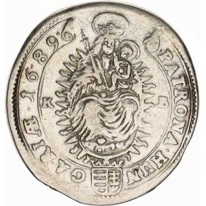 Leopold I. (1657-1705), XV kr. 1689 KB Hol.89.1,2 var. A (kresebné rozdíly) 5,173