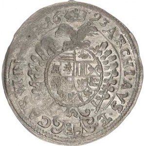 Leopold I. (1657-1705), 15 kr. 1693 b.zn., Korutany St. Veit Hol. 93.2,1 R