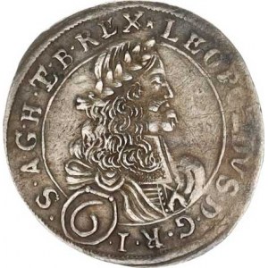 Leopold I. (1657-1705), 6 kr. 1673, Korutany, St.Veit R, dr. vada razidla, mír. nedor.