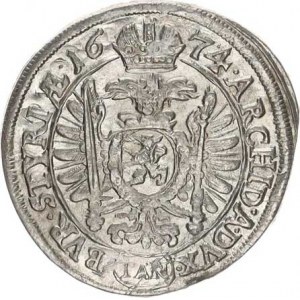 Leopold I. (1657-1705), VI kr. 1674 IAN, Štýrsko Graz - Nowak, orlice, minc. zn.v oválu
