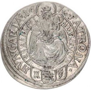 Leopold I. (1657-1705), VI kr. 1676 CG, Bratislava-Cetto jako Husz. 1459 var.: za REX