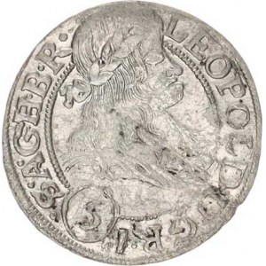 Leopold I. (1657-1705), 3 kr. 1667 SHS, Vratislav-Hammerschmidt MKČ 1619 1,233g