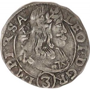 Leopold I. (1657-1705), 3 kr. 1668, K.Hora-Hackl, jako MKČ 1452 ale minc. zn. a nominál