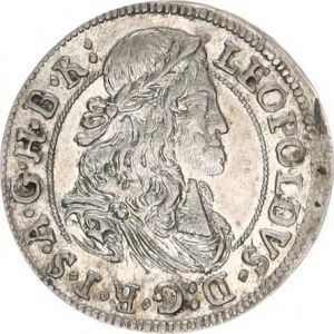 Leopold I. (1657-1705), 3 kr. 1670, Tyroly, Hall 1,632 g