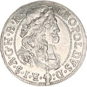 Leopold I. (1657-1705), 3 kr. 1676, Tyroly-Hall 1,509 g