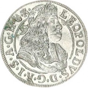 Leopold I. (1657-1705), 3 kr. 1690, Tyroly-Hall sbírkový stav