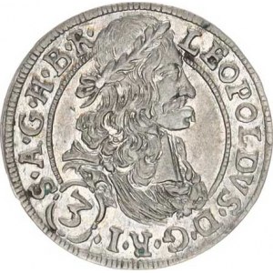 Leopold I. (1657-1705), 3 kr. 1692, Tyroly-Hall