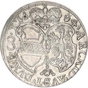 Leopold I. (1657-1705), 3 kr. 1694, Tyroly-Hall, opis: R. I. () . S. A. 1,460 g