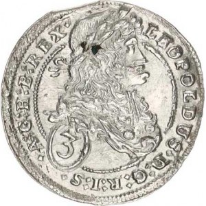 Leopold I. (1657-1705), 3 kr. 1695, Vídeň-Mittermayer M-A 194, Nech. 1976