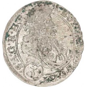 Leopold I. (1657-1705), 3 kr. 1695 MMW, Vratislav-Wackerl podobný MKČ 1628 var. AVS