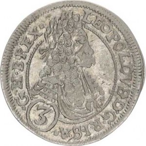 Leopold I. (1657-1705), 3 kr. 1697 CH/CSH, Bratislava-Hunger jako Husz. 1478, jiné zdo