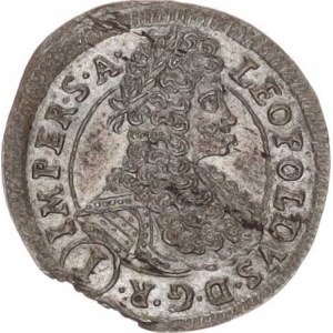 Leopold I. (1657-1705), 1 kr. 1696 GE, Praha-Egerer RR 0,817 g