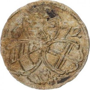 Leopold I. (1657-1705), 2 Pfennig 1672, Vídeň R /0,383 g/