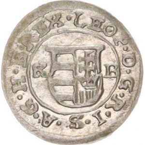 Leopold I. (1657-1705), Denár 1678 K-B Husz. 1509; Hal. 402 var.: tečka před a za d