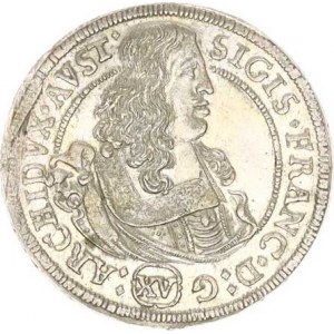 Sigmund František - arcivévoda (1662-1665), XV kr. 1664, Tyroly, Hall var.: D: G () :ARCHIDVX. AVST