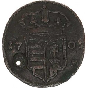 Malkontenti (1704-1708), XX Poltura 1705 PH - CM - s kontramarkou Madona Husz. 1532