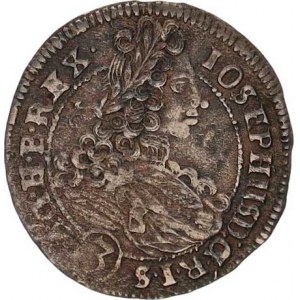 Josef I. (1705-1711), 3 kr. 1707 FN, Vratislav-Nowak mosazný ? odražek - dobové f