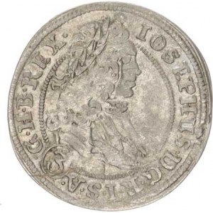 Josef I. (1705-1711), 3 kr. 1708 FN, Vratislav-Nowak MKČ 1759a, mír. nedor.