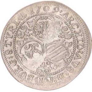 Josef I. (1705-1711), 3 kr. 1709 IA, Štýrsko-Aigmann M-A. 208 1,376 g
