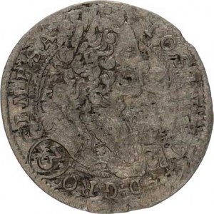 Josef I. (1705-1711), 3 kr. 1709 GE, Praha-Egerer jako MKČ 1723 - široký prsní štít