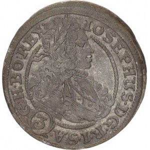 Josef I. (1705-1711), 3 kr. 1710 FN, Vratislav-Nowak MKČ - , Av. podobný 1762, nominá