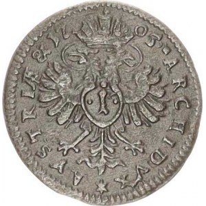 Josef I. (1705-1711), 1 kr. 1705 zn.hvězda, Mnichov M-A 204 R, tém.