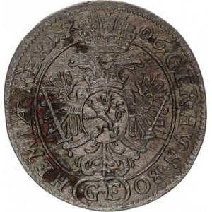 Josef I. (1705-1711), 1 kr. 1706 GE, Praha-Egerer MKČ 1725 var.: minc. zn. rozd