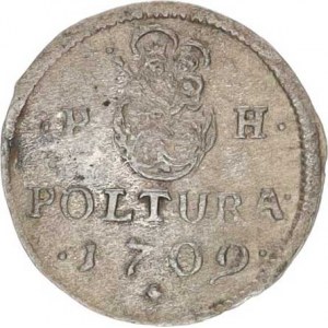 Josef I. (1705-1711), Poltura 1709 PH, var.: za JOSEPH trojtečka R 1,169 g