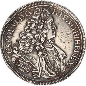 Karel VI. (1711-1740), Tolar 1717 b.zn., Vratislav-Nowak R MKČ 1905; Her. 406