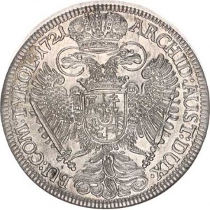 Karel VI. (1711-1740), Tolar 1721, Tyroly Hall Voglh. 259/2-3 var. 28,666 g