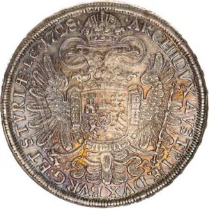 Karel VI. (1711-1740), Tolar 1728, Štýrsko Graz R 28,710 g !pěkný