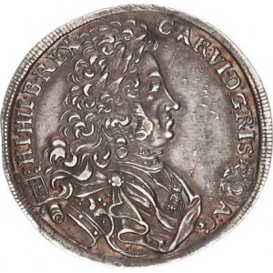 Karel VI. (1711-1740), 1/2 Tolar 1714 KB Husz. 1609 14,445 g, pěkná patina