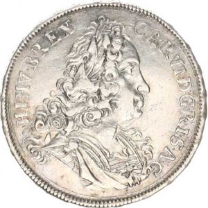 Karel VI. (1711-1740), 1/2 Tolar 1733, Sedmihrady-Karlovský Bělehrad Her. 571; M-