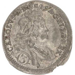 Karel VI. (1711-1740), 3 kr. 1716 CH - PW, Bratislava Wödrödi Husz. 1630 var.: v op
