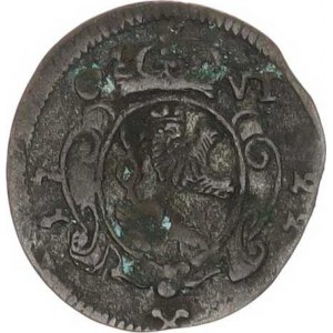 Karel VI. (1711-1740), 1/2 kr. 1722, Kutná Hora-Weyer R 0554 g patina