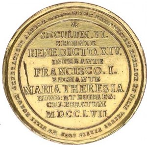 Marie Terezie (1740-1780), Medaile 1757 (Toda) - K 600. výročí přenesení zázračného obrazu z