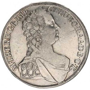 Marie Terezie (1740-1780), Tolar 1765 K-B, Kremnica jako Husz. 1676 (minc. zn. výš, nad