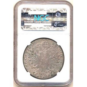 Marie Terezie (1740-1780), Tolar 1780 PS-IK, Praha MKČ 1945 v pouzdru NGC VF35