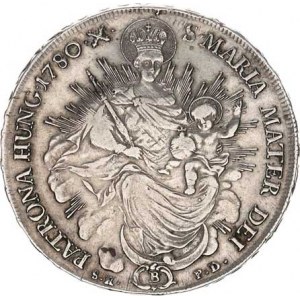 Marie Terezie (1740-1780), Tolar 1780 B/SK-PD, Kremnica - Madona Husz. 1680 28,023 g