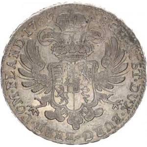 Marie Terezie (1740-1780), Tolar křížový 1765 zn.hlava, Brusel 29,538 g, nep. rys.