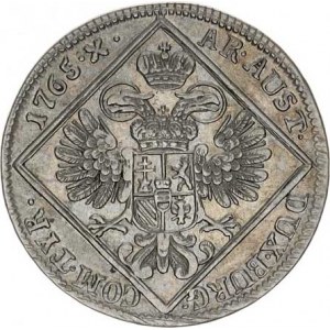 Marie Terezie (1740-1780), 30 kr. 1765 b.zn., Vídeň R 6,951 g