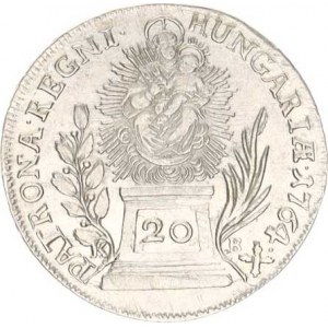 Marie Terezie (1740-1780), 20 kr. 1764 K-B, Kremnica Husz. 1699